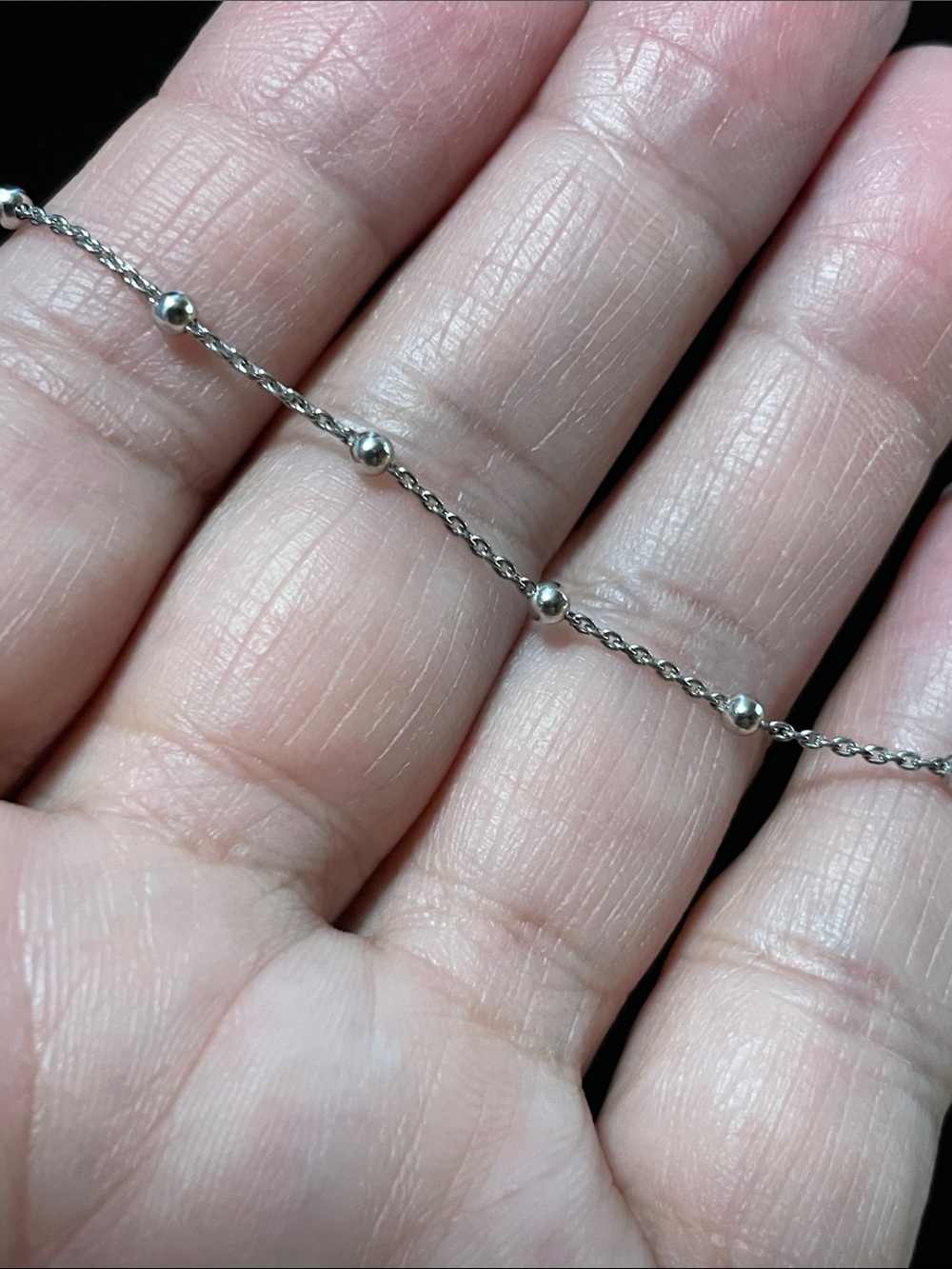 Sterling Bead Chain - Picture 4 of 5